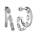 Серьги серебряные 02-3980/00КЦ-00