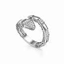 Кольцо серебряное К1378-9101 | Кольцо серебряное К1378-9101 купить по цене 5057 руб. в ювелирном магазине ⭐️ «Золотая Подкова»