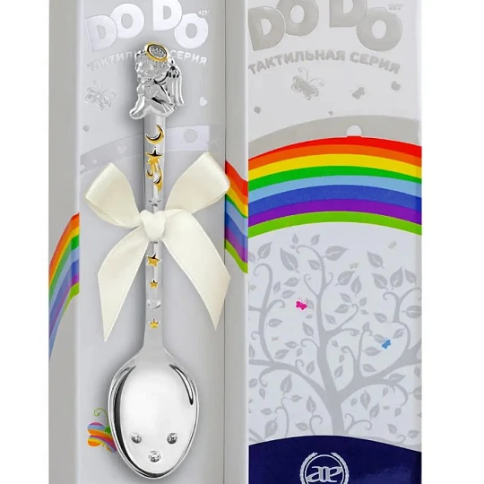 Ложка Ag 1182ЛЖ05802 поз. Ангел | Посуда купить по выгодной цене в ювелирном магазине ⭐️ «Золотая Подкова»