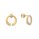 Серьги золотые 1046662-11110 | Серьги золотые 1046662-11110 купить по цене 42531 руб. в ювелирном магазине ⭐️ «Золотая Подкова»