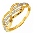 Кольцо золотое 82736 | Кольцо золотое 82736 купить по цене 27607 руб. в ювелирном магазине ⭐️ «Золотая Подкова»