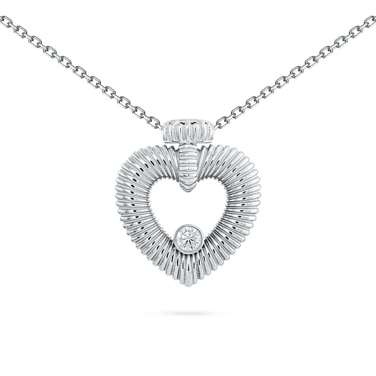 Колье серебряное 00441-50-090106-00 | Серебряные колье купить по выгодной цене в ювелирном магазине ⭐️ «Золотая Подкова»