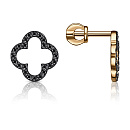 Серьги золотые С134-2937Ч | #default_image_alt#