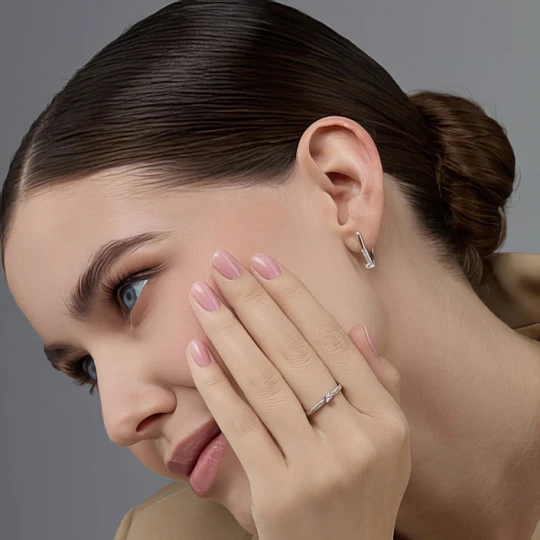 Серьги из золота с бриллиантами