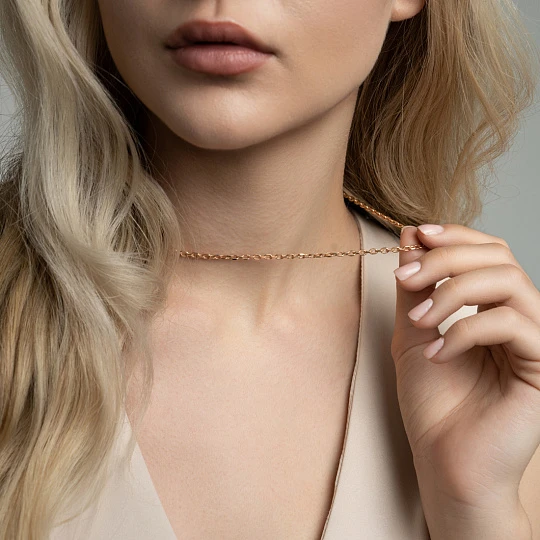 Цепь золотая НЦ 12-206ПГ | Цепи от «красцветмет» купить по выгодной цене в ювелирном магазине ⭐️ «Золотая Подкова»