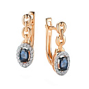 Серьги золотые 26091-102 | Серьги золотые 26091-102 купить по цене 108135 руб. в ювелирном магазине ⭐️ «Золотая Подкова»