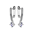 Серьги серебряные CAS3857E | Серьги серебряные CAS3857E купить по цене 1758 руб. в ювелирном магазине ⭐️ «Золотая Подкова»