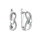 Серьги серебряные CZ-E01887-X-W-NCE-X-W | Серьги серебряные CZ-E01887-X-W-NCE-X-W купить по цене 4248 руб. в ювелирном магазине ⭐️ «Золотая Подкова»