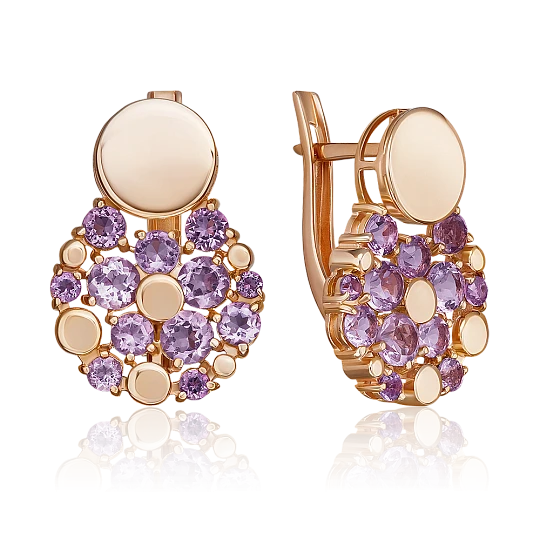 Серьги золотые 02-5404-00-203-1110 | Серьги с аметистом купить по выгодной цене в ювелирном магазине ⭐️ «Золотая Подкова» Серьги золотые 02-5404-00-203-1110 | Серьги с аметистом купить по выгодной цене в ювелирном магазине ⭐️ «Золотая Подкова»