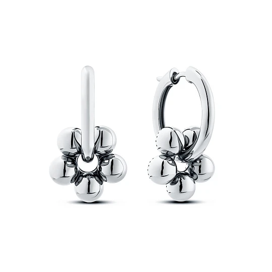 Серьги серебряные 01205-20-090101-00 | Английский замок серьги купить по выгодной цене в ювелирном магазине ⭐️ «Золотая Подкова»