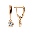 Серьги золотые 017352-1102 | Серьги золотые 017352-1102 купить по цене 45360 руб. в ювелирном магазине ⭐️ «Золотая Подкова»