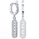 Серьги серебряные 2101609-00775 | Серьги серебряные 2101609-00775 купить по цене 6230 руб. в ювелирном магазине ⭐️ «Золотая Подкова»