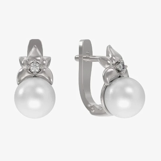 Серьги серебряные 1039162-01150-2S | Серьги с жемчугом купить по выгодной цене в ювелирном магазине ⭐️ «Золотая Подкова» Серьги серебряные 1039162-01150-2S | Серьги с жемчугом купить по выгодной цене в ювелирном магазине ⭐️ «Золотая Подкова»