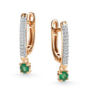 Серьги золотые 27138-101 | Серьги золотые 27138-101 купить по цене 85756 руб. в ювелирном магазине ⭐️ «Золотая Подкова»
