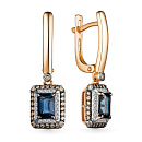 Серьги золотые 25485-170 | Серьги золотые 25485-170 купить по цене 173029 руб. в ювелирном магазине ⭐️ «Золотая Подкова»