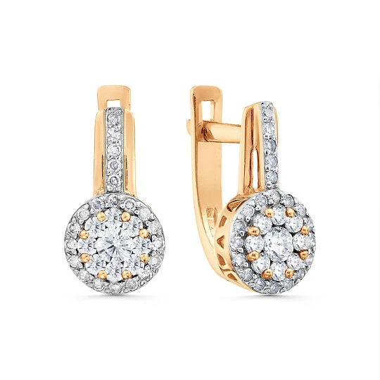 Серьги из золота с бриллиантами