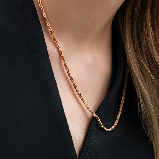 Цепь золотая ЦПКД40110060 | Цепи купить по выгодной цене в ювелирном магазине ⭐️ «Золотая Подкова»