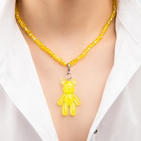 Колье стальное Glsq4ye-B01Nye-Rd | Стальные колье купить по выгодной цене в ювелирном магазине ⭐️ «Золотая Подкова»