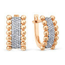 Серьги золотые Т14702В167 | Серьги золотые Т14702В167 купить по цене 88999 руб. в ювелирном магазине ⭐️ «Золотая Подкова»