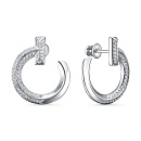 Серьги серебряные 421-10-р | Серьги серебряные 421-10-р купить по цене 5361 руб. в ювелирном магазине ⭐️ «Золотая Подкова»
