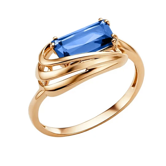 Кольцо из золота с топазом