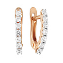 Серьги золотые С132-2510 | Серьги золотые С132-2510 купить по цене 35842 руб. в ювелирном магазине ⭐️ «Золотая Подкова»