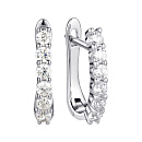 Серьги серебряные CZ-E00684-X-W-X-X-W | Серьги серебряные CZ-E00684-X-W-X-X-W купить по цене 5321 руб. в ювелирном магазине ⭐️ «Золотая Подкова»