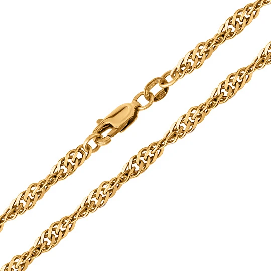 Цепь золотая НЦ 12-028 | Цепи от «красцветмет» купить по выгодной цене в ювелирном магазине ⭐️ «Золотая Подкова»