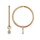 Серьги золотые С130-1391-15,0 | Серьги золотые С130-1391-15,0 купить по цене 23400 руб. в ювелирном магазине ⭐️ «Золотая Подкова»