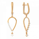 Серьги золотые 1048242-11110 | Серьги золотые 1048242-11110 купить по цене 63882 руб. в ювелирном магазине ⭐️ «Золотая Подкова»