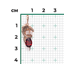 Подвеска золотая 03-3164-00-204-1110-57 | Подвеска золотая 03-3164-00-204-1110-57 купить по цене 35482 руб. в ювелирном магазине ⭐️ «Золотая Подкова»