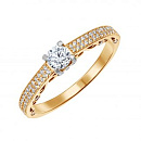 Кольцо золотое 802-01086-10-00-20-00 | Кольцо золотое 802-01086-10-00-20-00 купить по цене 59175 руб. в ювелирном магазине ⭐️ «Золотая Подкова»