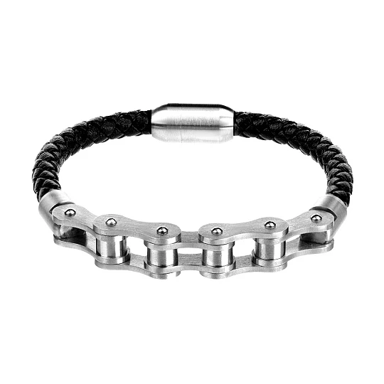 Браслет стальной AS-BR140-bk | Ювелирные изделия Мужские купить по выгодной цене в ювелирном магазине ⭐️ «Золотая Подкова»