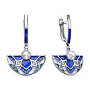 Серьги серебряные 12-865-1590 | Серьги серебряные 12-865-1590 купить по цене 9668 руб. в ювелирном магазине ⭐️ «Золотая Подкова»