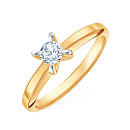 Кольцо золотое К13519616 | Кольцо золотое К13519616 купить по цене 110317 руб. в ювелирном магазине ⭐️ «Золотая Подкова»