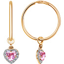 Серьги золотые С132-1718-15,0М1 | Серьги золотые С132-1718-15,0М1 купить по цене 38067 руб. в ювелирном магазине ⭐️ «Золотая Подкова»