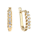 Серьги золотые 12-2059-1000 | Серьги золотые 12-2059-1000 купить по цене 164625 руб. в ювелирном магазине ⭐️ «Золотая Подкова»