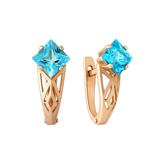 Серьги золотые 1027612-11220-T | Ювелирные изделия в сети Золотая Подкова