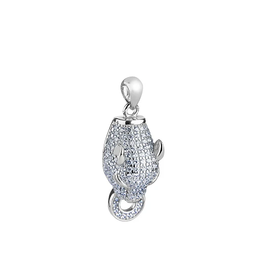 Подвеска серебряная SET13P | Серебряные подвески и кулоны купить по выгодной цене в ювелирном магазине ⭐️ «Золотая Подкова»