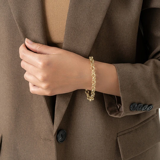 Браслет золотой 9477601 | Браслеты с бриллиантами купить по выгодной цене в ювелирном магазине ⭐️ «Золотая Подкова»