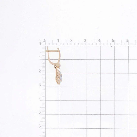 Серьги золотые Т147029964 | Ювелирные изделия от бренда Каратов 💍 купить по доступной цене в ювелирной сети «Золотая Подкова»