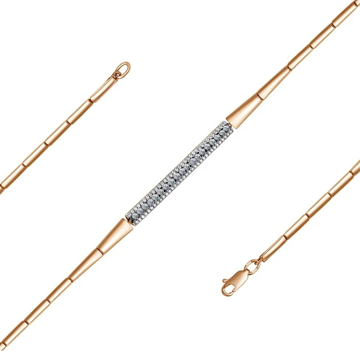 Браслет золотой Б0021-120 | Браслеты с бриллиантами купить по выгодной цене в ювелирном магазине ⭐️ «Золотая Подкова»