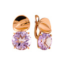 Серьги золотые 21803317Амет. | Серьги золотые 21803317Амет. купить по цене 90697 руб. в ювелирном магазине ⭐️ «Золотая Подкова»