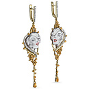 Серьги золотые 2-2105-2922 | Серьги золотые 2-2105-2922 купить по цене 388545 руб. в ювелирном магазине ⭐️ «Золотая Подкова»