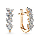 Серьги золотые 25209-100 | Серьги золотые 25209-100 купить по цене 195266 руб. в ювелирном магазине ⭐️ «Золотая Подкова»