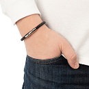 Браслет стальной AS-BR096-bk | Браслет стальной AS-BR096-bk купить по цене 1930 руб. в ювелирном магазине ⭐️ «Золотая Подкова»