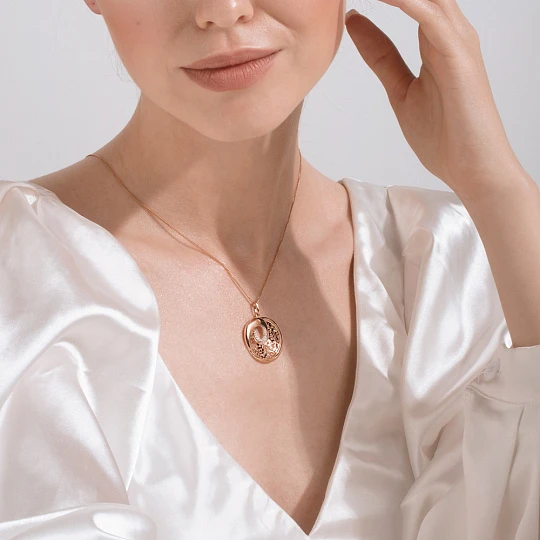 Подвеска золотая 106118-1102 | Ювелирные изделия в сети Золотая Подкова