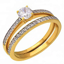 Кольцо золотое 802-01309-10-00-20-00 | Кольцо золотое 802-01309-10-00-20-00 купить по цене 106875 руб. в ювелирном магазине ⭐️ «Золотая Подкова»