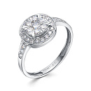 Кольцо золотое 1-0729-201 | Кольцо золотое 1-0729-201 купить по цене 169189 руб. в ювелирном магазине ⭐️ «Золотая Подкова»