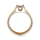 Кольцо золотое 15747-100 | Кольцо золотое 15747-100 купить по цене 84844 руб. в ювелирном магазине ⭐️ «Золотая Подкова»